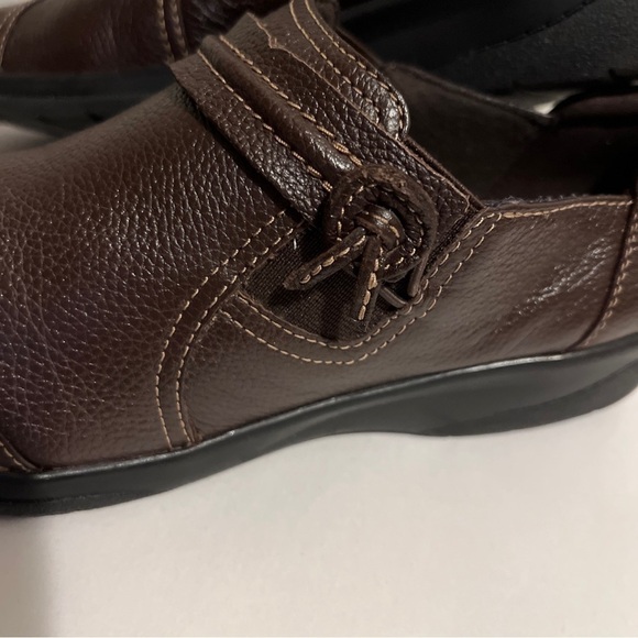 Clarks Cheyn Madi Dark Brown Leather Slip-On Loafer Women's Size 7.5 M - Picture 5 of 8